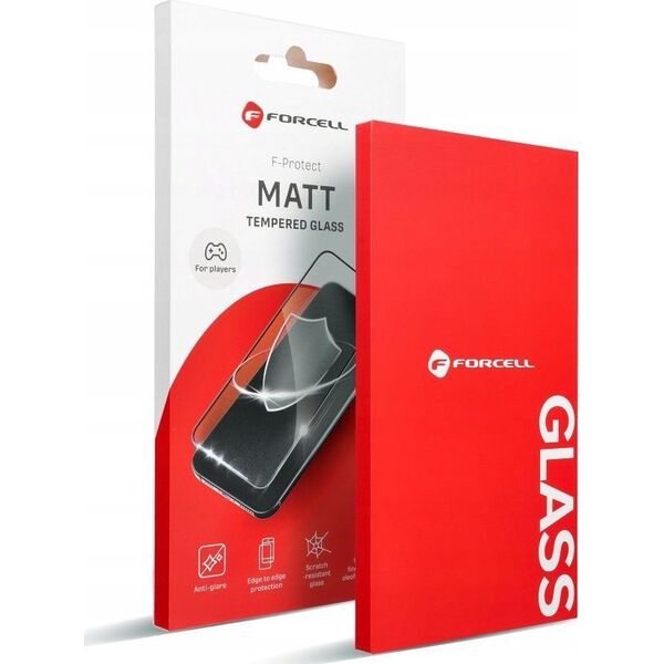 Tempered Glass FORCELL Matt Glass - για Iphone 13 / SE 4 2025 μαύρο