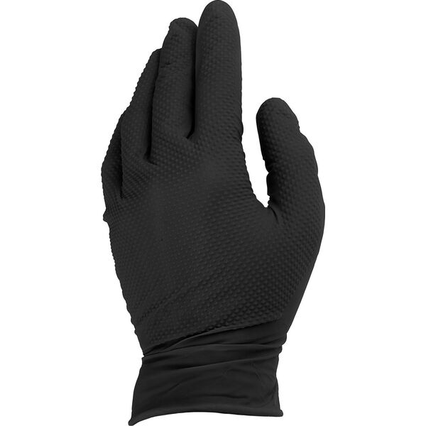 Νιτριλοειδή γάντια SOLID GRIP 50τμχ. μέγεθος XXL μαύρα (10)