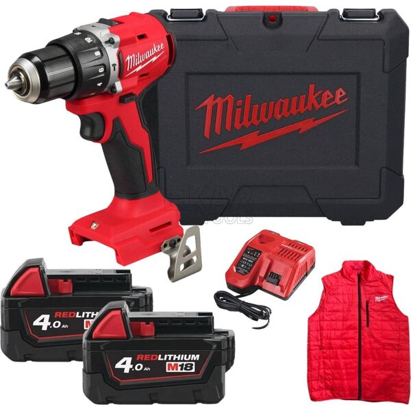 MILWAUKEE.UD.M18BLPDRCMC-402C ΚΑΤΣΑΒΙΔΙ + ΛΑΜΠΑ ΚΑΙ ΧΩΡΙΣ ΜΑΝΙΚΙΑ