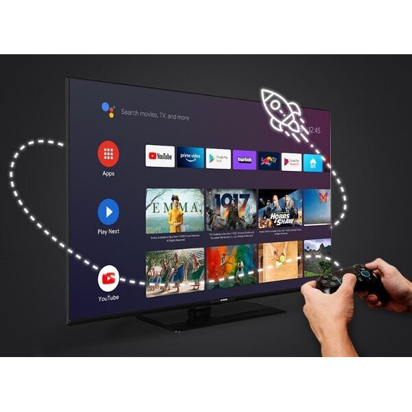 Orava 43" Τηλεόραση, 4K Ultra HD, D-LED, Android, smart, WiFi, HDMI, Bluetooth, Netflix, Chromecast, Dolby Vision