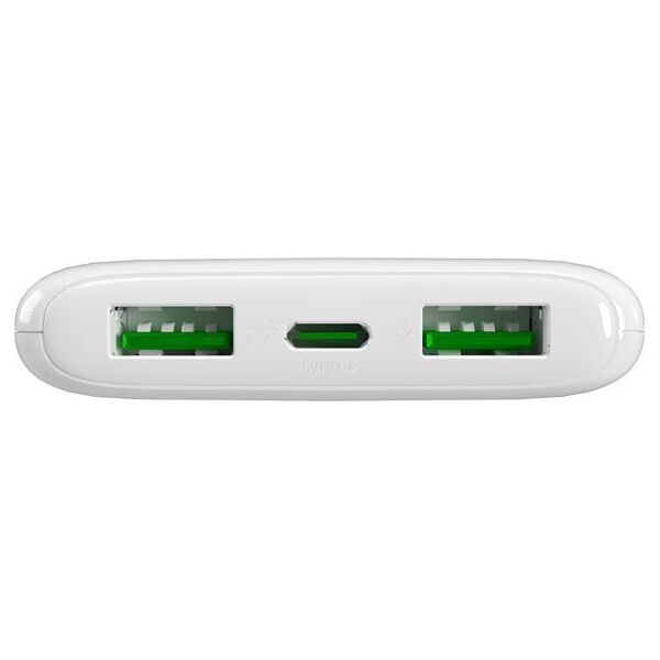 Φορητός φορτιστής Puro DAILY 10 PLUS 10000mAh 2x USBA / 1x USB-C 22.5W - λευκός