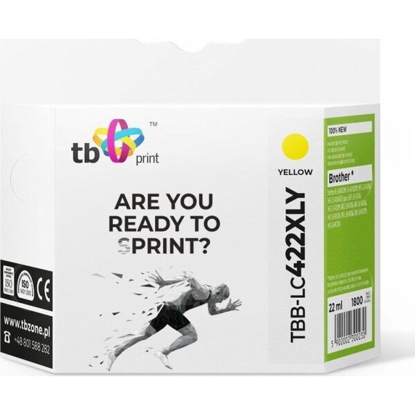 TB Print Tusz do Brother MFC-J5340DW TBB-LC422XLY 100% nowy żółty
