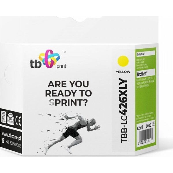 TB Print Tusz do Brother MFC-J4540DW TBB-LC426XLY 100% nowy żółty