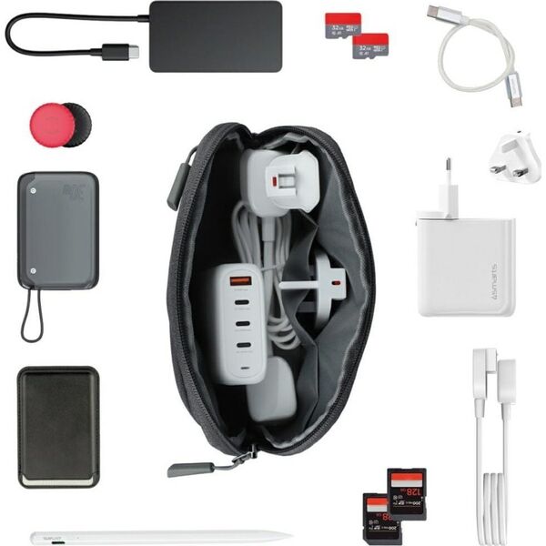 Ładowarka sieciowa 4smarts Flex Pro 100W 3xUSB-C + 1xUSB-A Travel Edition biała