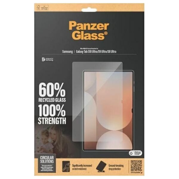 PanzerGlass Ultra-Wide Fit Sam Tab S8    Ultra/S9 Ultra/S10 Ultra Screen Protection 7380