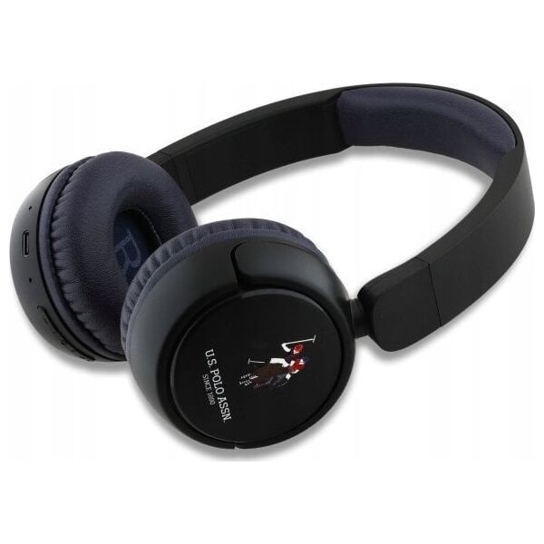 US Polo ακουστικά Bluetooth USHPV6PUNK μαύρο/black DH Color Logo