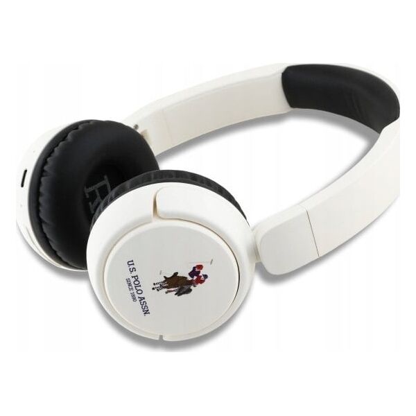 US Polo Ακουστικά Bluetooth USHPV6PUNH λευκό/white DH Color Logo
