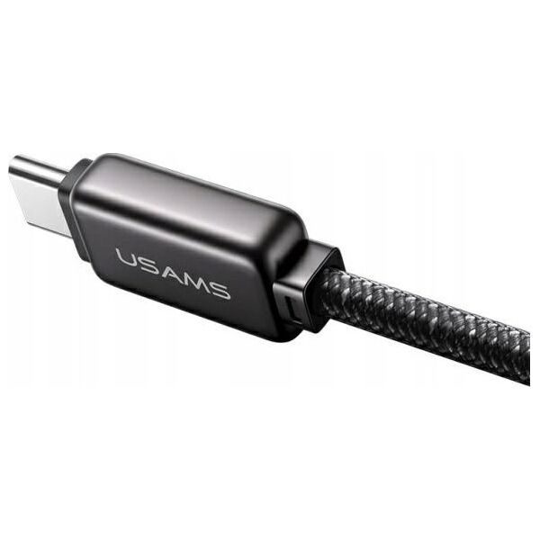 Καλώδιο USB-C σε USB-C 100W 1.2m USAMS Καλώδιο Γρήγορης Φόρτισης Δεδομένων Κράμα Ψευδαργύρου Σειρά Meteor SJ744USB02 (US-SJ744)