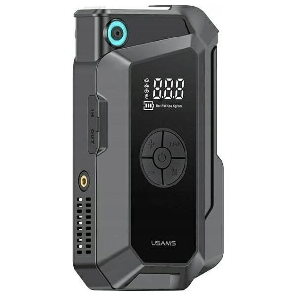 USAMS Jumpstarter Powerbank 8000mAh + ενσωματωμένος φακός μαύρο/black ZB287