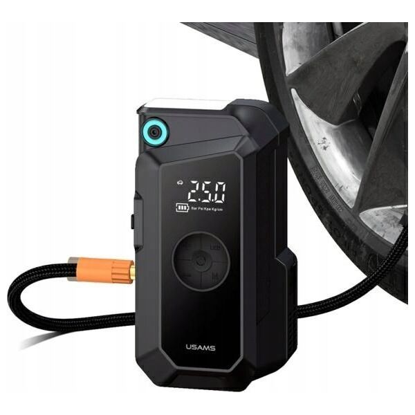 USAMS Jumpstarter Powerbank 8000mAh + ενσωματωμένος φακός μαύρο/black ZB287