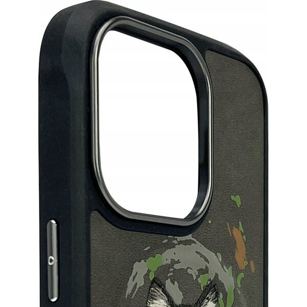 Θήκη MagSafe Nimmy Wolf για iPhone 16 Pro σκούρο γκρι