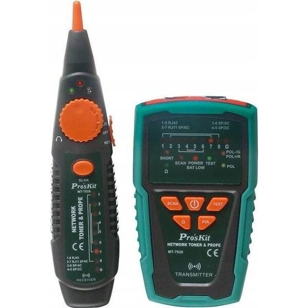 Tester καλωδίων δικτύου με ανιχνευτή Pro'sKit
