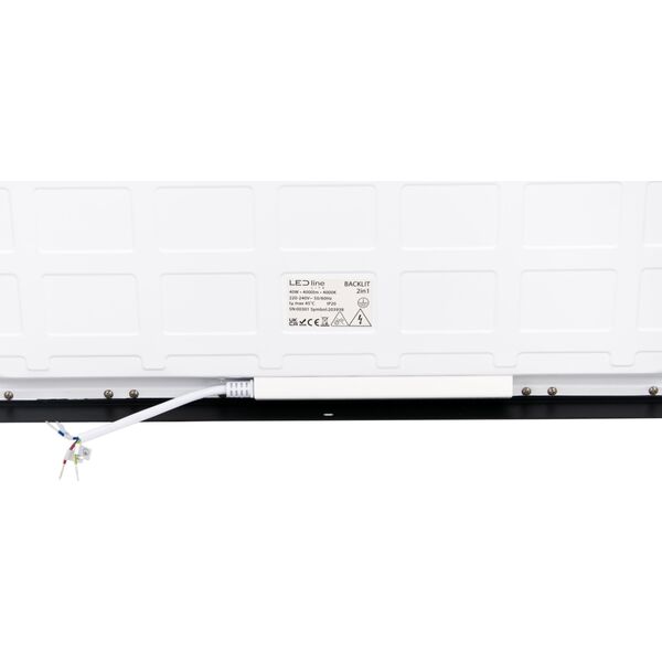 LED πάνελ 40W 4000K 4000lm, 60x60, επιφάνεια - ενσωματωμένο 2σε1 μαύρο