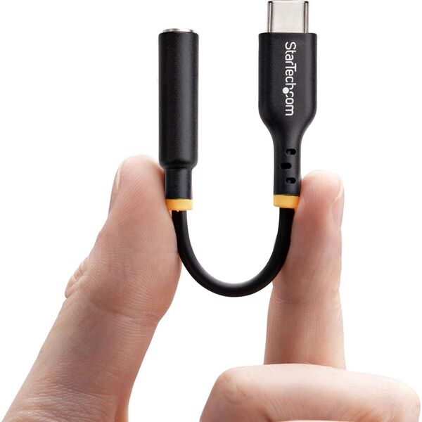 StarTech USBCAUDIO2 μετατροπέας φύλου / καλωδίων USB Type-C 2.0 3,5 mm Μαύρο