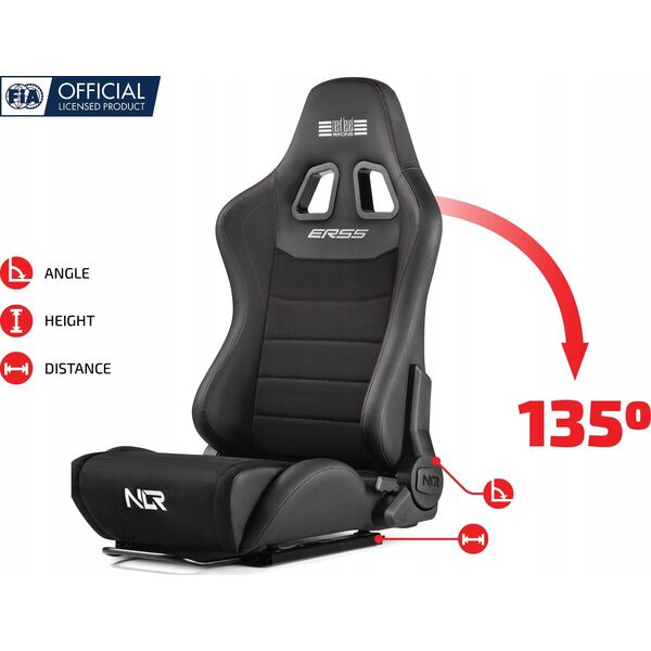 Next Level Racing ERS5 Elite Ανακλινόμενο Κάθισμα - Έκδοση PU-Leder & Wildleder