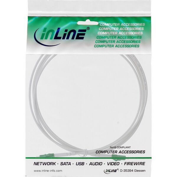 InLine InLine® Fiber Optical Simplex Cable, FTTH, LC/APC 8° to LC/APC 8°, 9/125µm, OS2, 40m