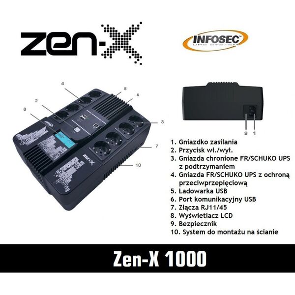 UPS Infosec Zen-X 1000 (61999)