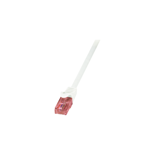 LogiLink Patchcord Primeline U/UTP, Cat6, 0.25m, biały (CQ2011U)