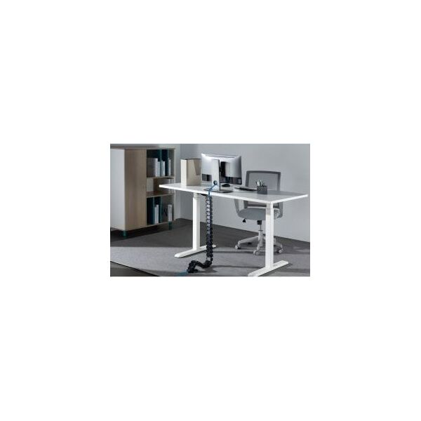 Organizer InLine InLine® Cable duct flexible for height-adjustable desks, 4 compartments, 68x36mm max. 1.28m, black