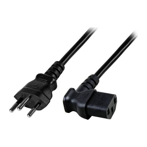 Καλώδιο τροφοδοσίας EFB Elektronik EK483.1,8V2 Μαύρο 1,8 m T12 C13 πάνελ