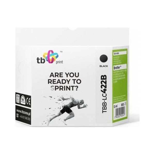 tb print Tusz do Bczerwonyher MFC-J5340DW TBB-LC422B 100% nowy czarny