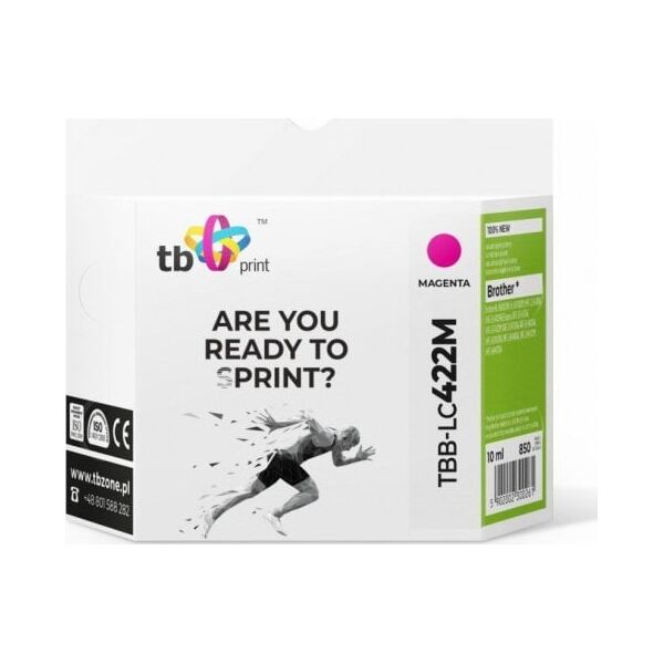 tb print Tusz do Bczerwonyher MFC-J5340DW TBB-LC422M 100% nowy magenta