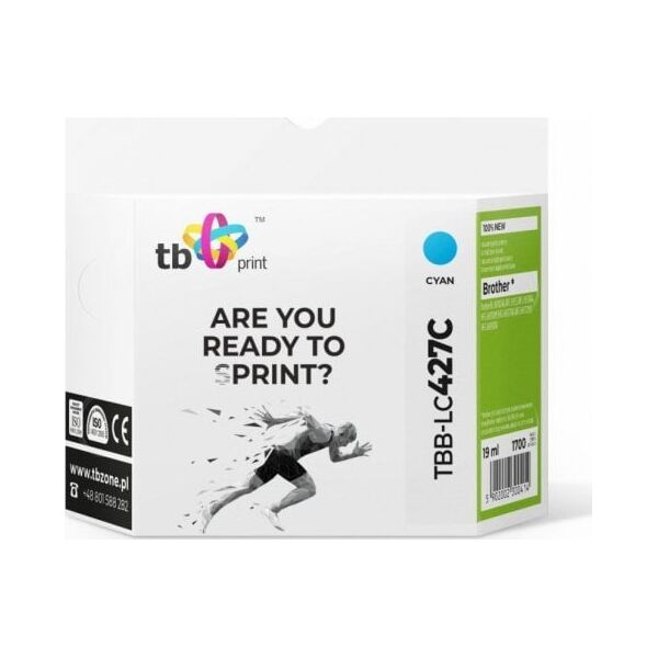 tb print Tusz do Bczerwonyher MFC-J5955DW TBB-LC427C 100% nowy cyan