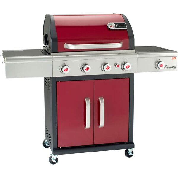 Landmann Triton 4.1 PTS czerwony (12961) Grill ogrodowy gazowy 15 kW 65 cm x 44 cm