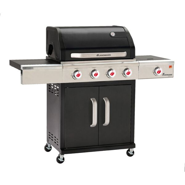 Landmann Triton 4.1 PTS czarny (12962) Grill ogrodowy gazowy 15 kW 65 cm x 44 cm