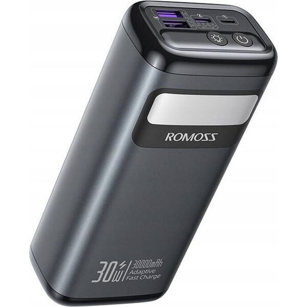 Φορητός φορτιστής PMT30 Romoss 30000mAh 30W (μαύρο)