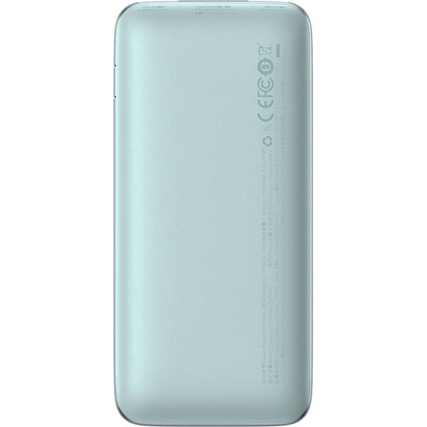 Baseus Bipow Pro powerbank 10000mAh 20W 2x USB-A + USB-C + USB 3A 0.3m cable blue