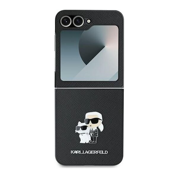 Karl Lagerfeld Karl Lagerfeld KLHCZF6SAPKCNPK Z Flip6 F741czarny/black Saffiano Metal Pin