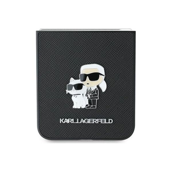 Karl Lagerfeld Karl Lagerfeld KLHCZF6SAPKCNPK Z Flip6 F741czarny/black Saffiano Metal Pin