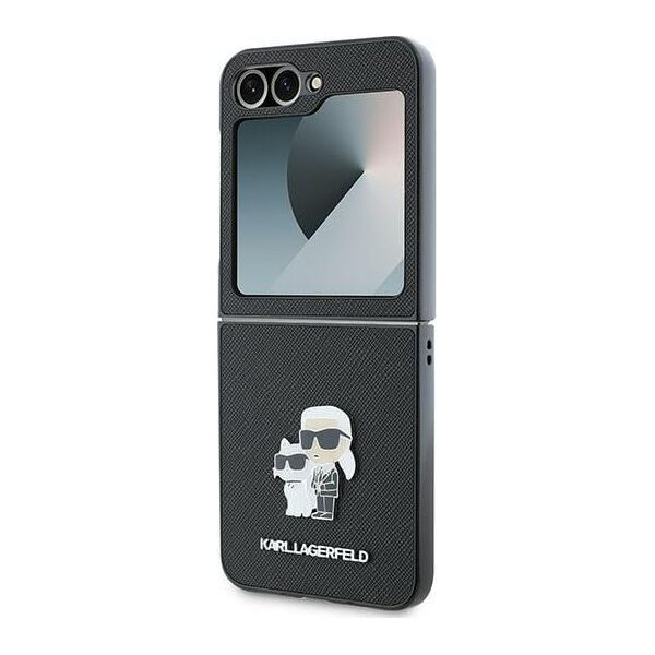 Karl Lagerfeld Karl Lagerfeld KLHCZF6SAPKCNPK Z Flip6 F741czarny/black Saffiano Metal Pin