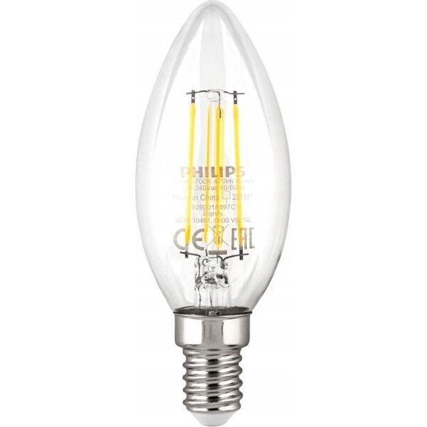 Philips Philips LED Lamp E14 4-Pack 40W 2700K Filament candle