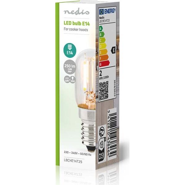 Nedis Nedis LBCHE14T25 λάμπα LED Λευκό 2700 K 2 W E14