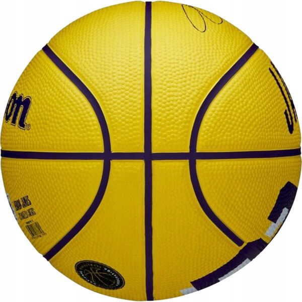 Μπάλα Μίνι Wilson NBA Player Icon LeBron James WZ4027701XB Żółte 3