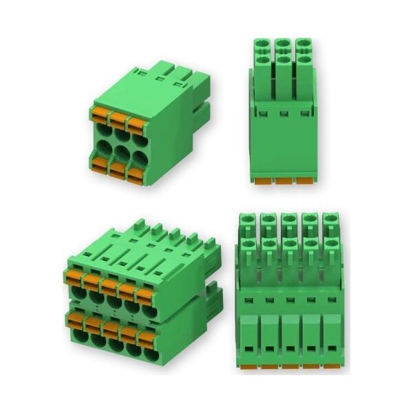 Teltonika PR5MEC15 μπλοκ ακροδεκτών 2 x 5, 2 x 3 Πράσινο