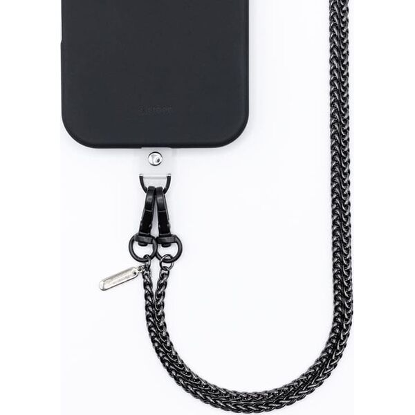 Crong Phone Crossbody - smycz zawieszka do telefonu czarna - Gwarancja bezpieczeństwa. Proste raty. Bezpłatna wysyłka od 170 zł.