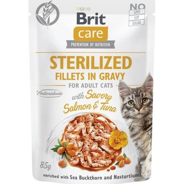 Brit Brit mokra karma dla kota po sterylizacji Care Cat kawałki w sosie 85g