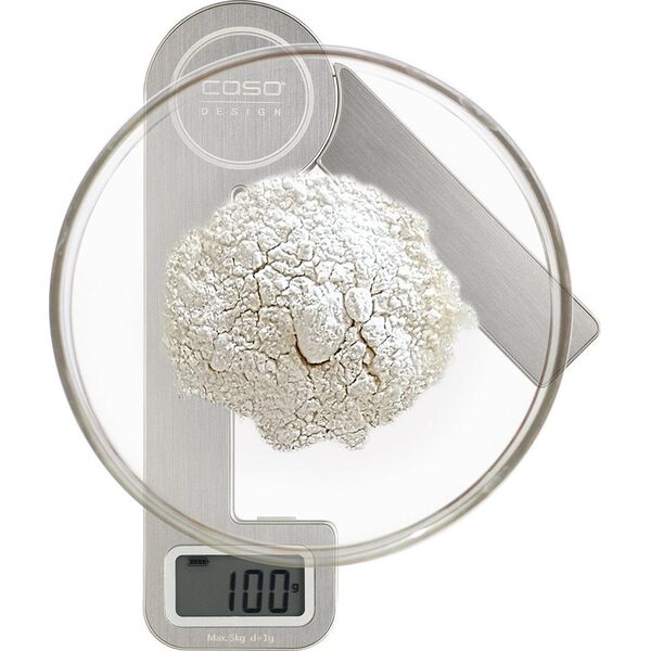 Waga kuchenna Caso Caso | Scales | KitchenEcostyle | Maximum weight (capacity) 5kg | Graduation 1 g | Ekranas type LCD | Nerūdijantis plienas