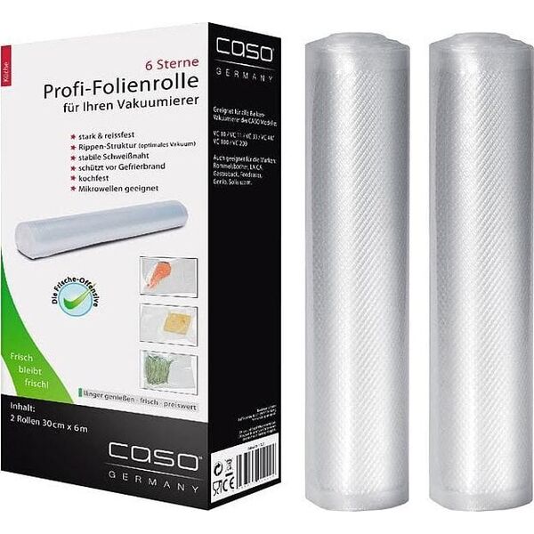 Caso Caso | Foil Roll | 01225 | 2 | Dimensions (W x L) 25x600 cm | Transparent