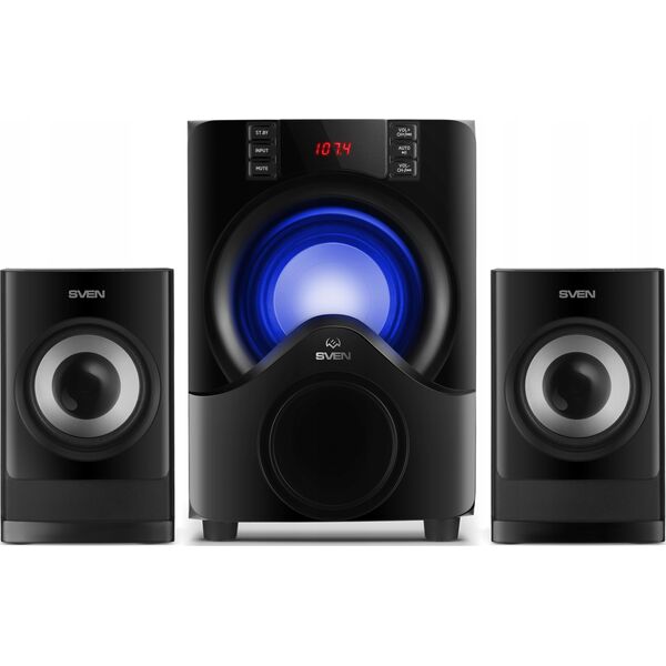 SVEN MS-312 black Bluetooth FM USB Display RC unit power output 20W+2x10W (RMS)