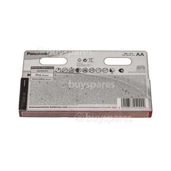 Panasonic PANASONIC Αλκαλικές μπαταρίες Pro Power LR6PPG/12BW AA 1,5V (Blistr 12ks)