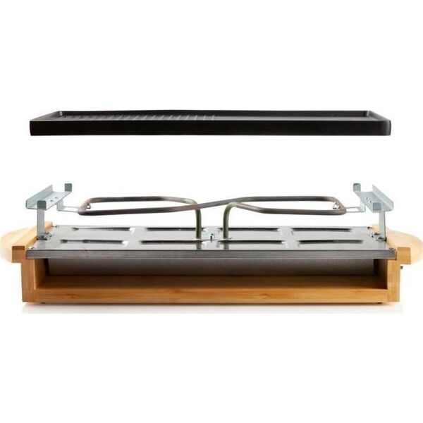 Grill elektryczny Domo Domo Raclette D09246G Bamboo black - 1200W