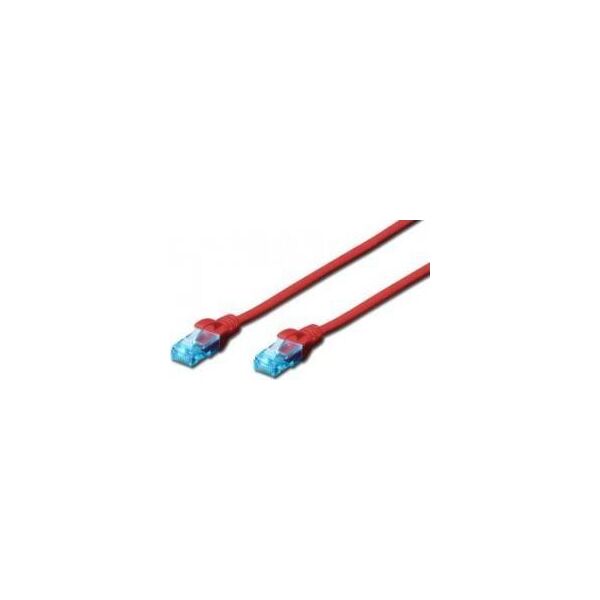 Digitus Patchcord DIGITUS UTP kat. 5e 30m PVC czerwony