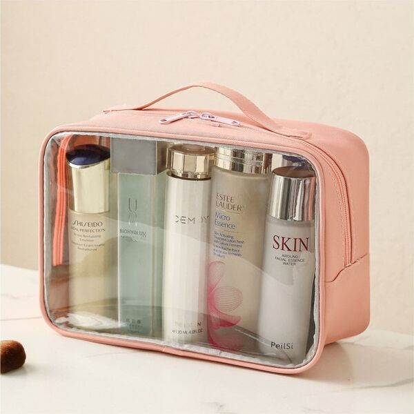 eCarla Kosmetyczka organizer na kosmetyki różowa 26x20x11cm KS105WZ2