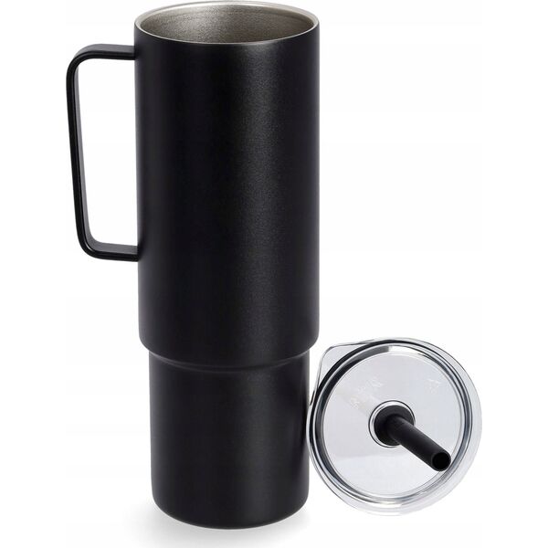 MiiR Miir - All Day Straw Cup Czarny - Kubek termiczny ze słomką 950ml