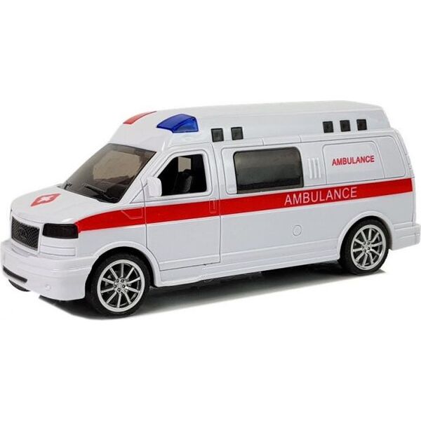 Lean Sport Ambulans Karetka Pogotowia z Napędem Dźwięk Syrena Światła