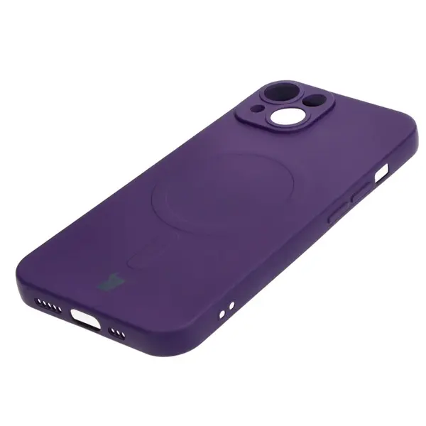 Bizon Case Silicone Magnetic Apple iPhone 14 plum